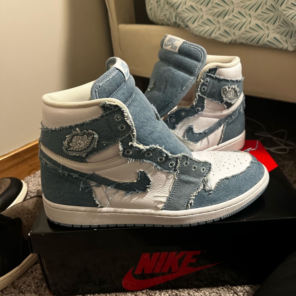 Jordan 1 Jean - Blue and White